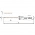 Отвертка электрика шлицевая c двухкомпонентной ручкой искробезопасная SL8х150 мм GARWIN (GSX-CA08)