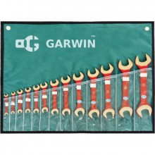 Набор ключей рожковых искробезопасных 8х10-30х32 мм, 9пр. GARWIN (GSK-0109)