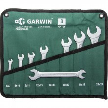 Набор ключей рожковых 8 предметов 6х7-22х24 мм GARWIN (GR-ODK02)