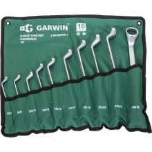 Набор ключей накидных 75° 10 предметов 6х7-30х32 мм GARWIN (GR-RDK03)