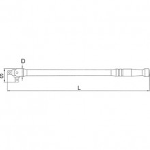 Вороток шарнирный 3/8" 250 мм LICOTA (AFT-A3810)